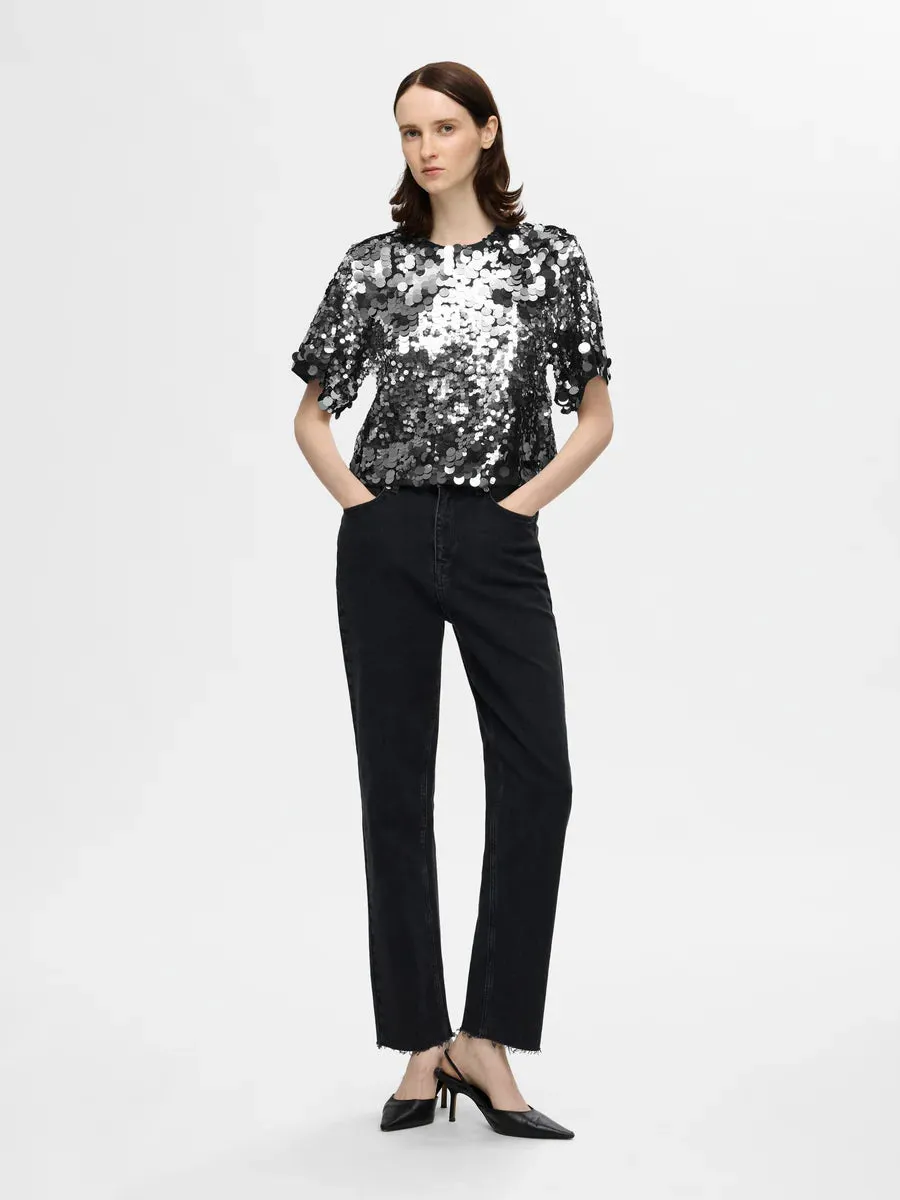 Selected Femme - Sequin Top - Tana