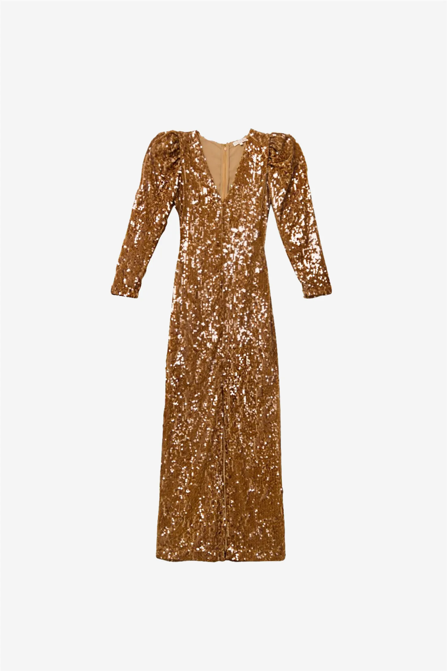 Sequins Maxi Dress Golden