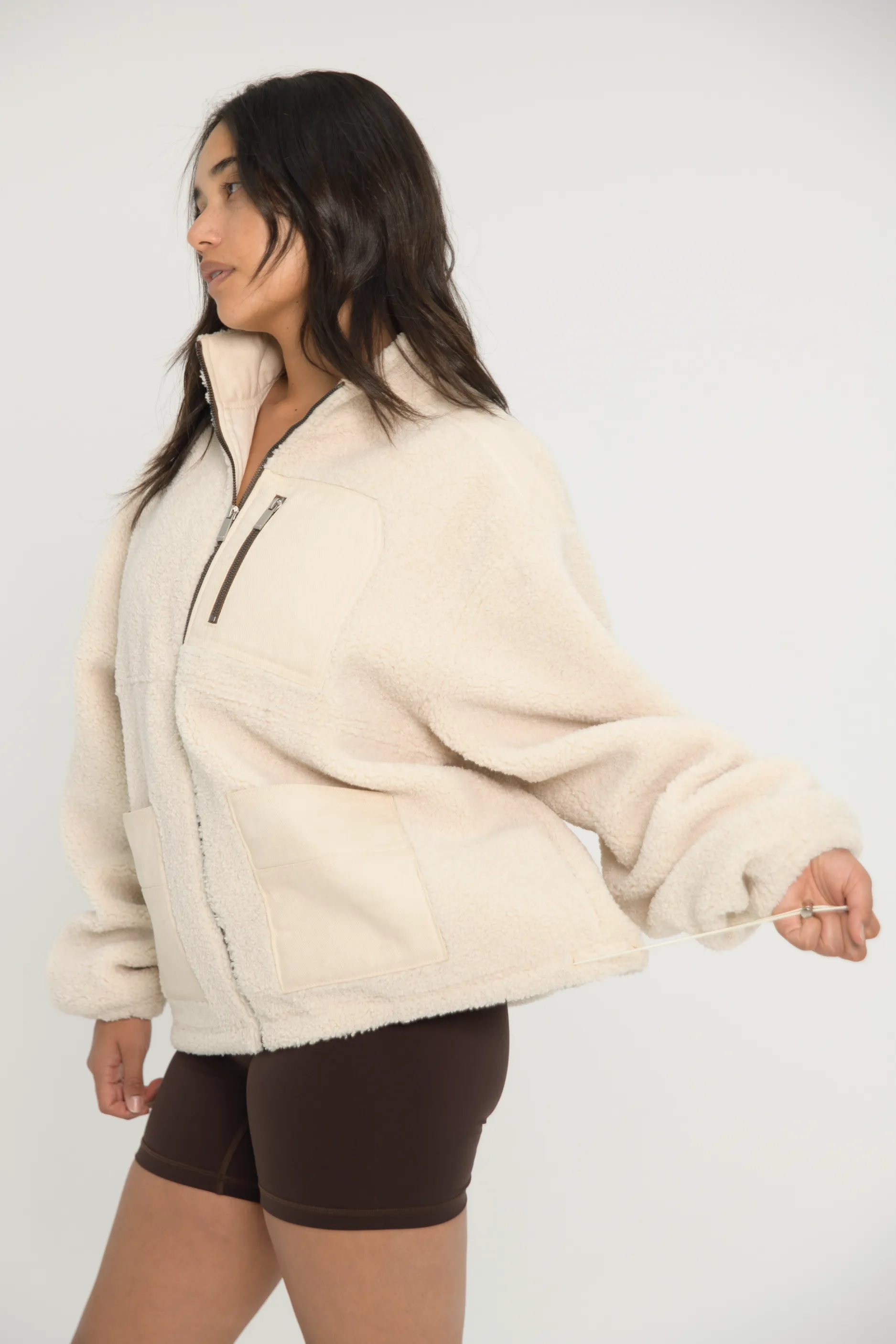 Sherpa Jacket - Cream