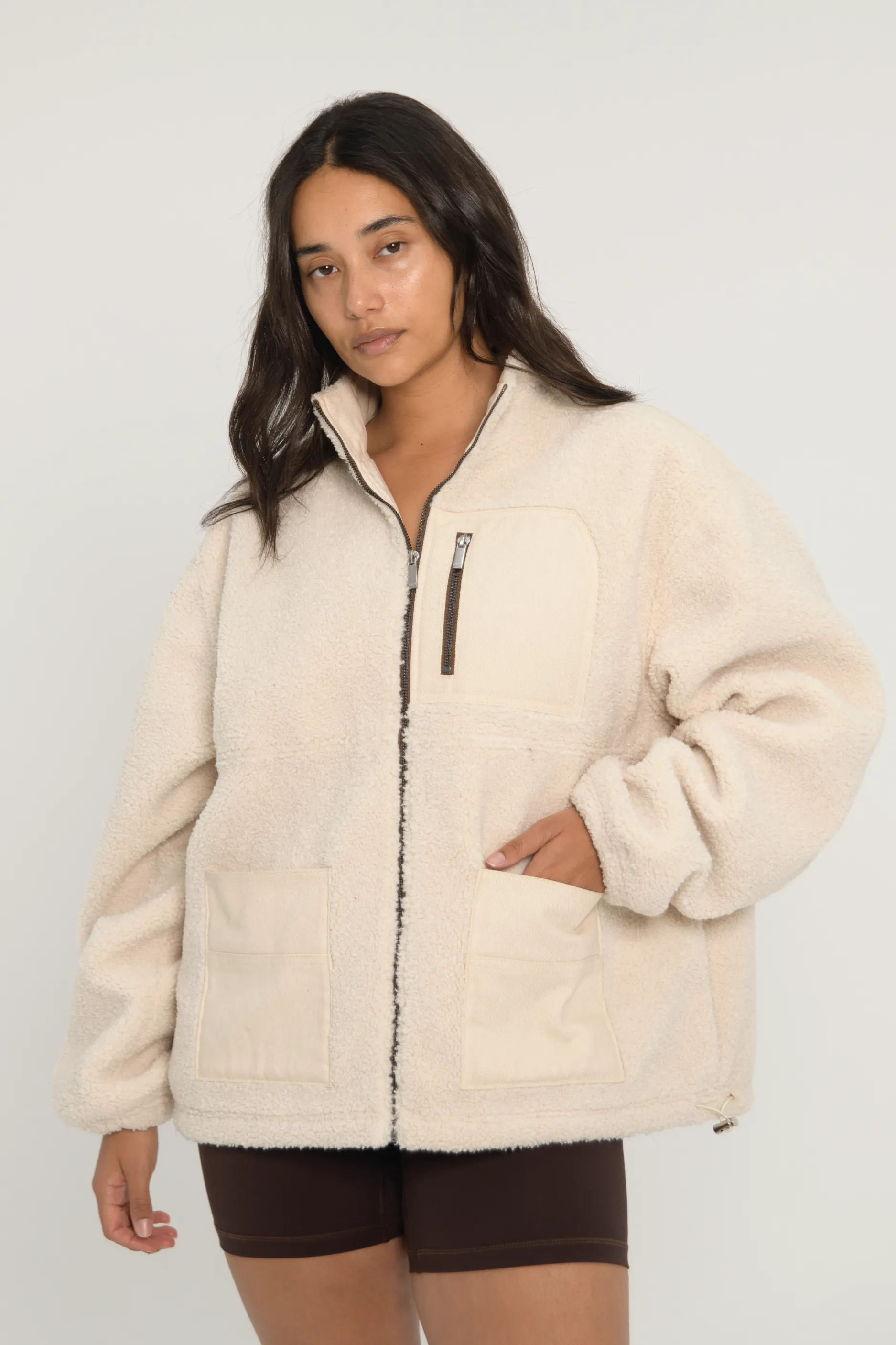 Sherpa Jacket - Cream