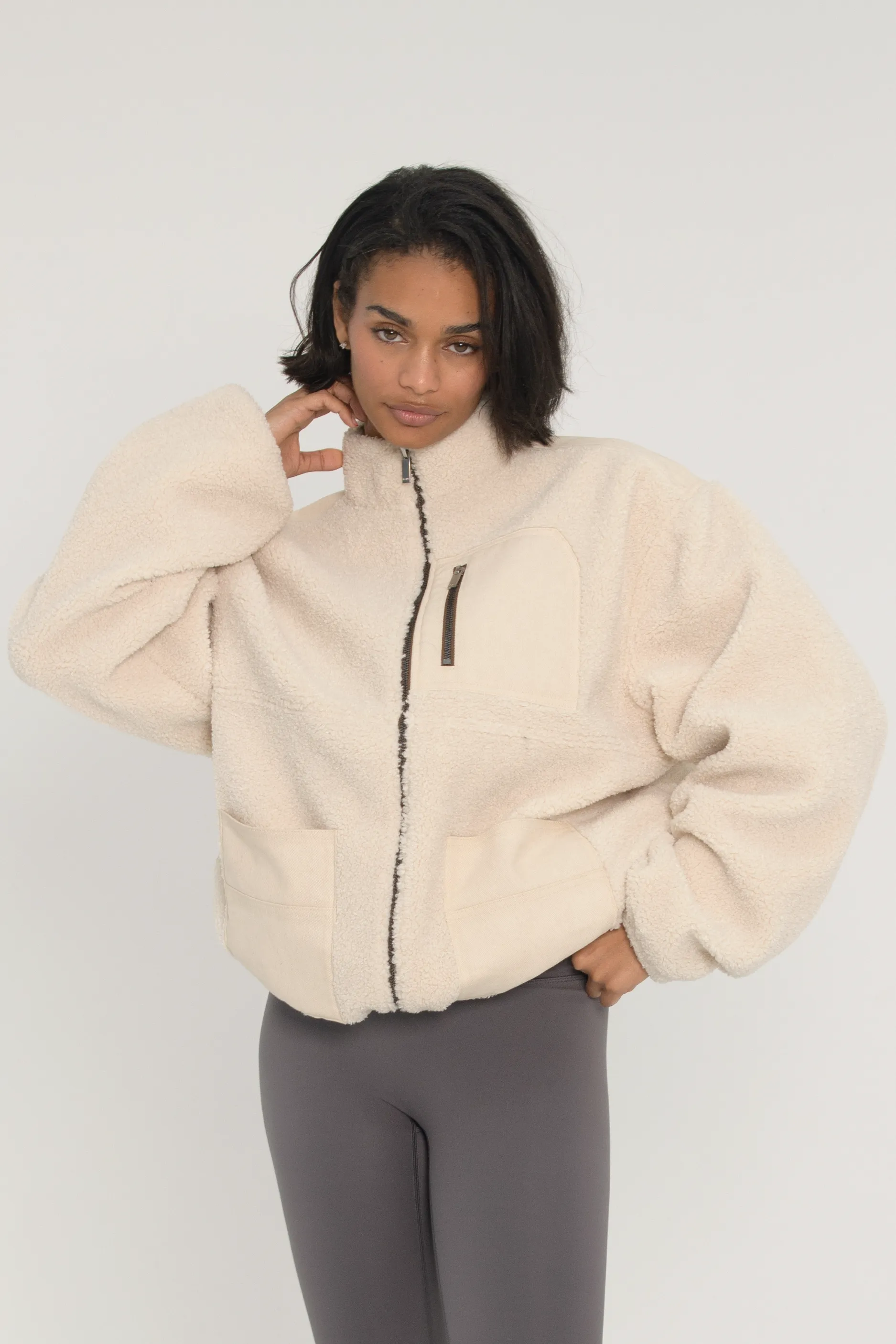 Sherpa Jacket - Cream