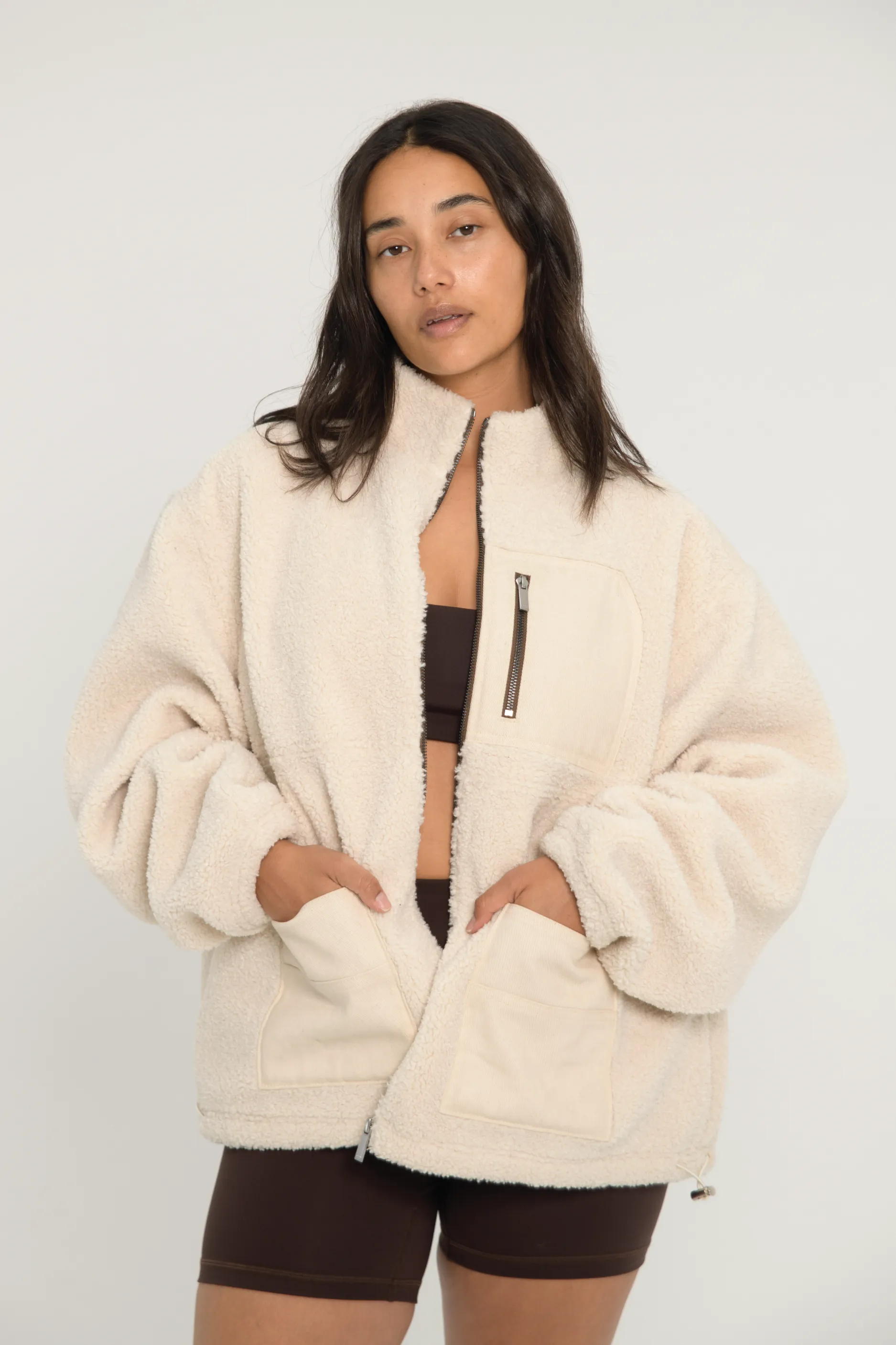 Sherpa Jacket - Cream