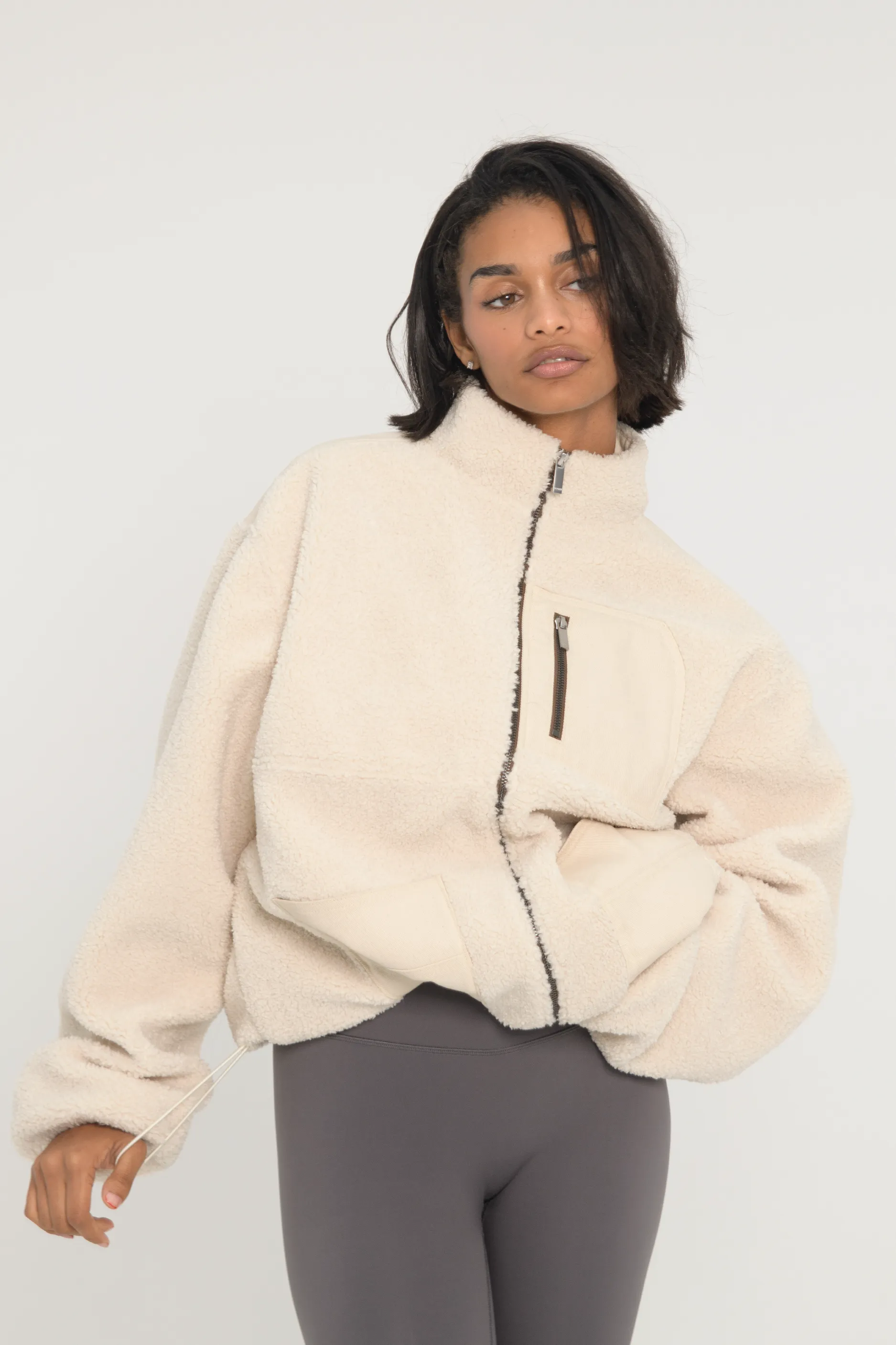 Sherpa Jacket - Cream