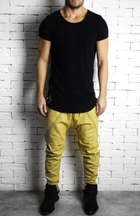 Side Pocket Jeans - Mustard