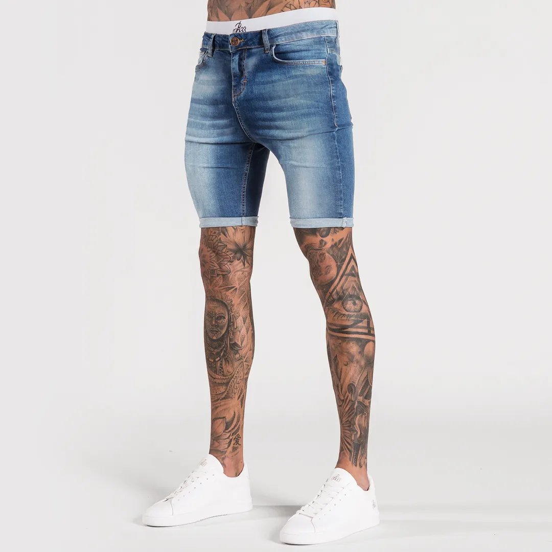 Signature Skinny Stretch Short - Light Blue