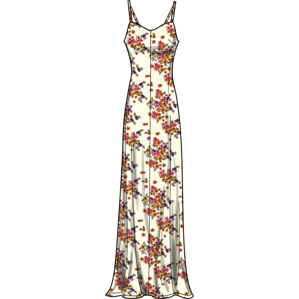 Simplicity Sewing Pattern S9745 Misses' Slip Dress in Three Lengths