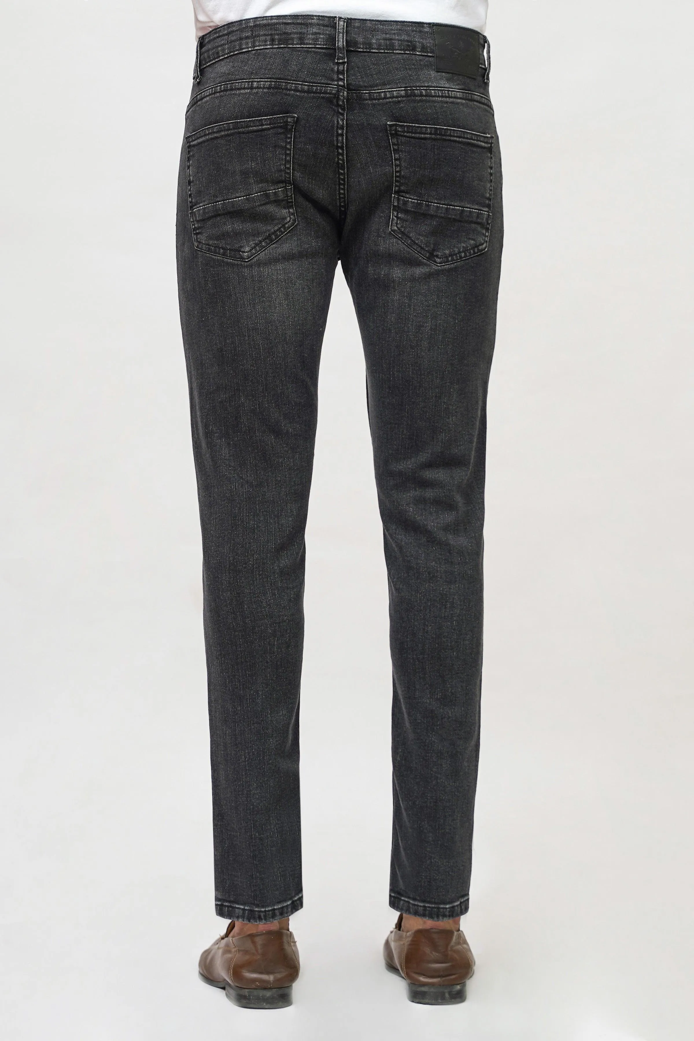 SKINNY FIT DARK GREY DENIM JEANS