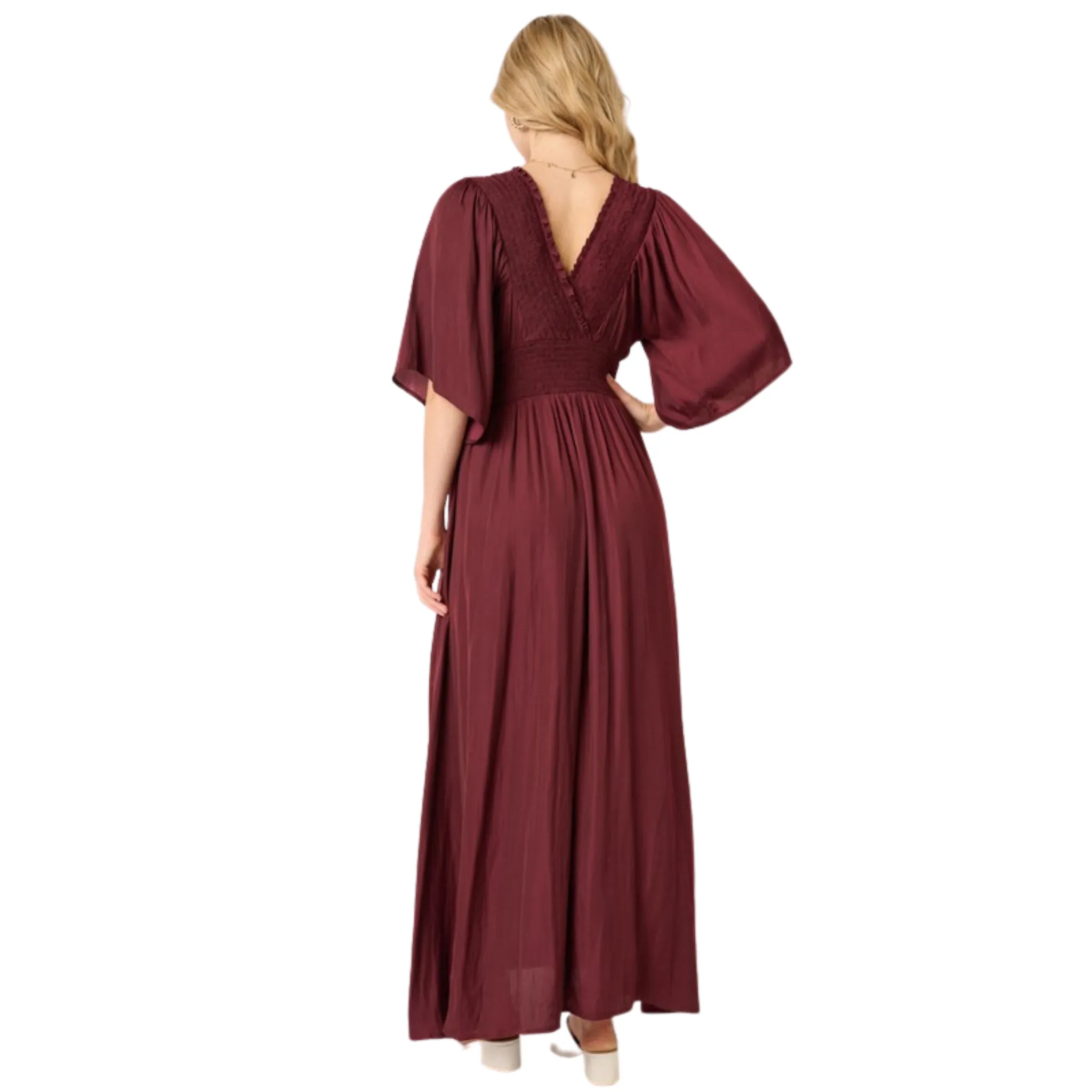 Smock Detail Maxi Dress