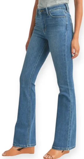 Soft Stretchy High Rise Skinny Flare Denim