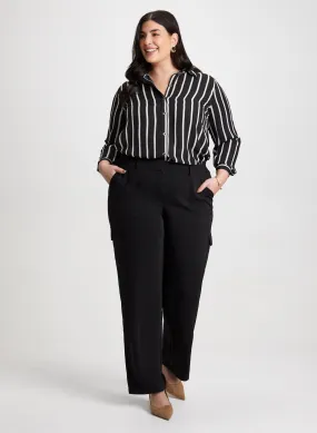 Striped Blouse & Cargo Pants