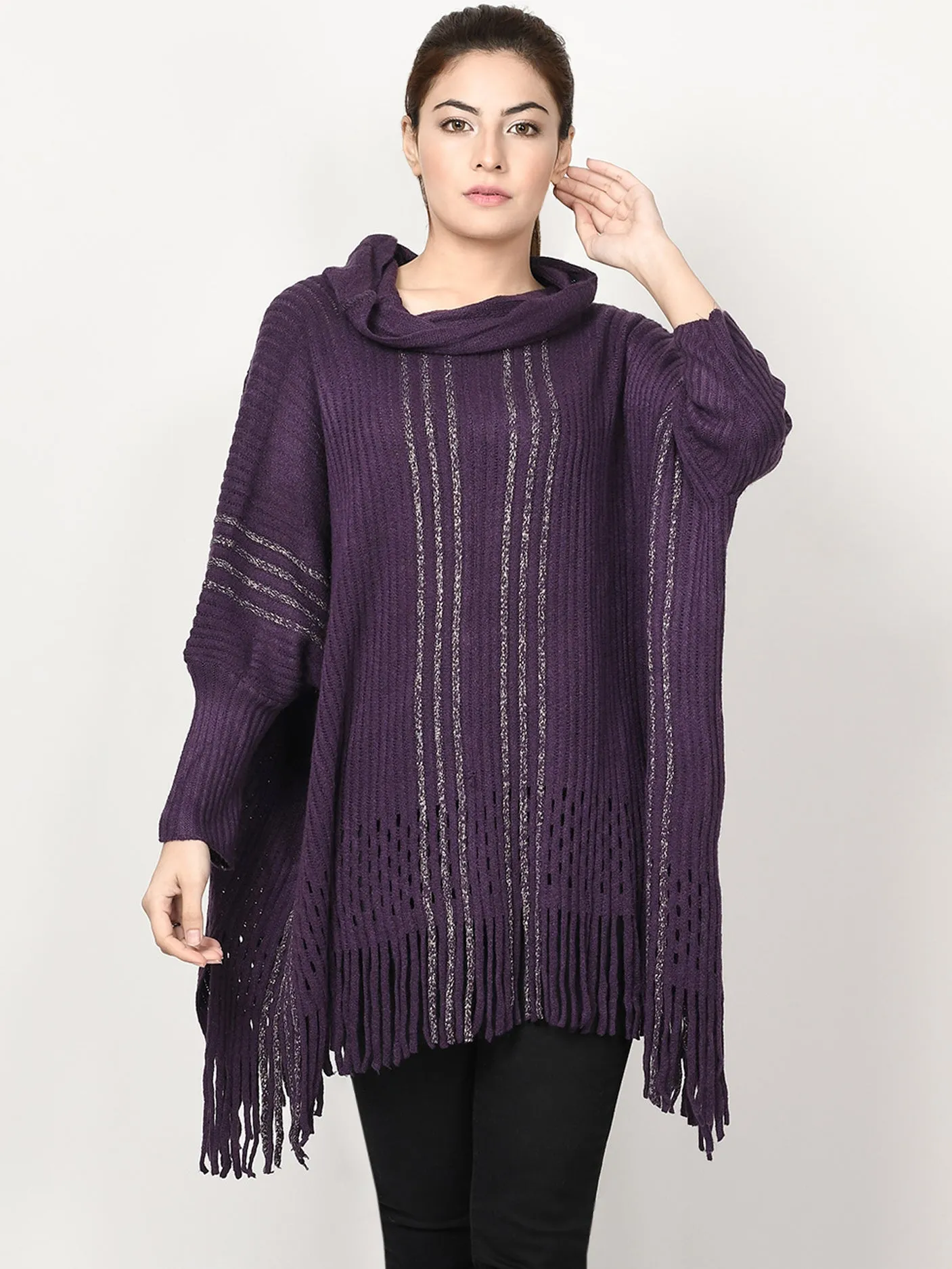 Striped Shimmer Cape