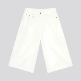 Stylish monochrome mid rise men's denim shorts