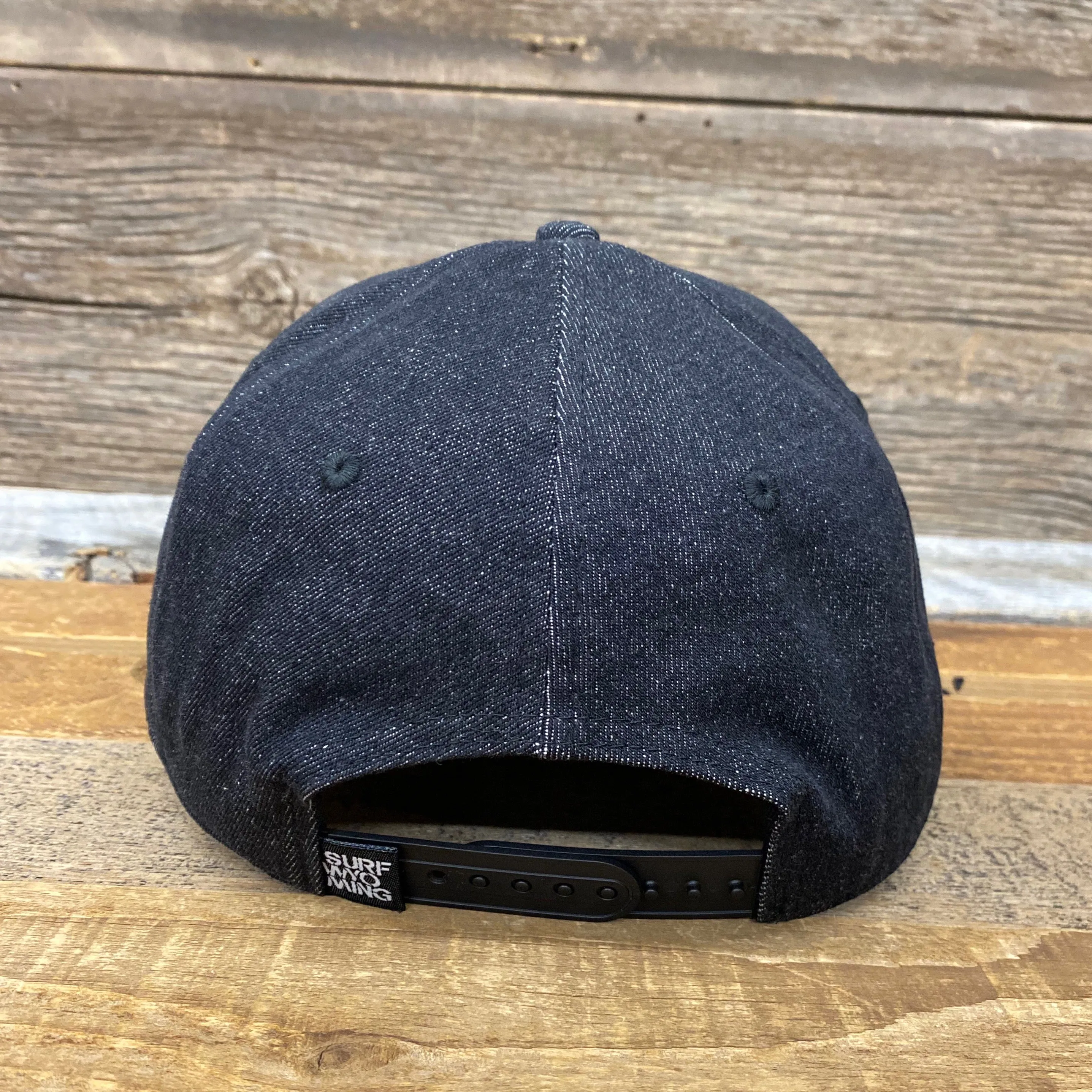 Surf Wyoming® Tradesman Bison Suede Cap - Black Denim