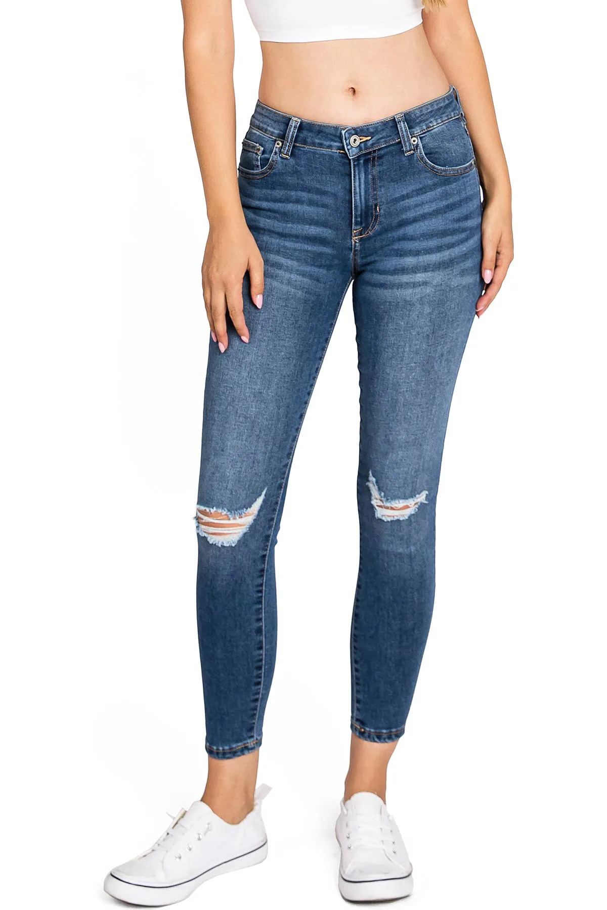 Sustainable Mid-Rise Skinny Jeans