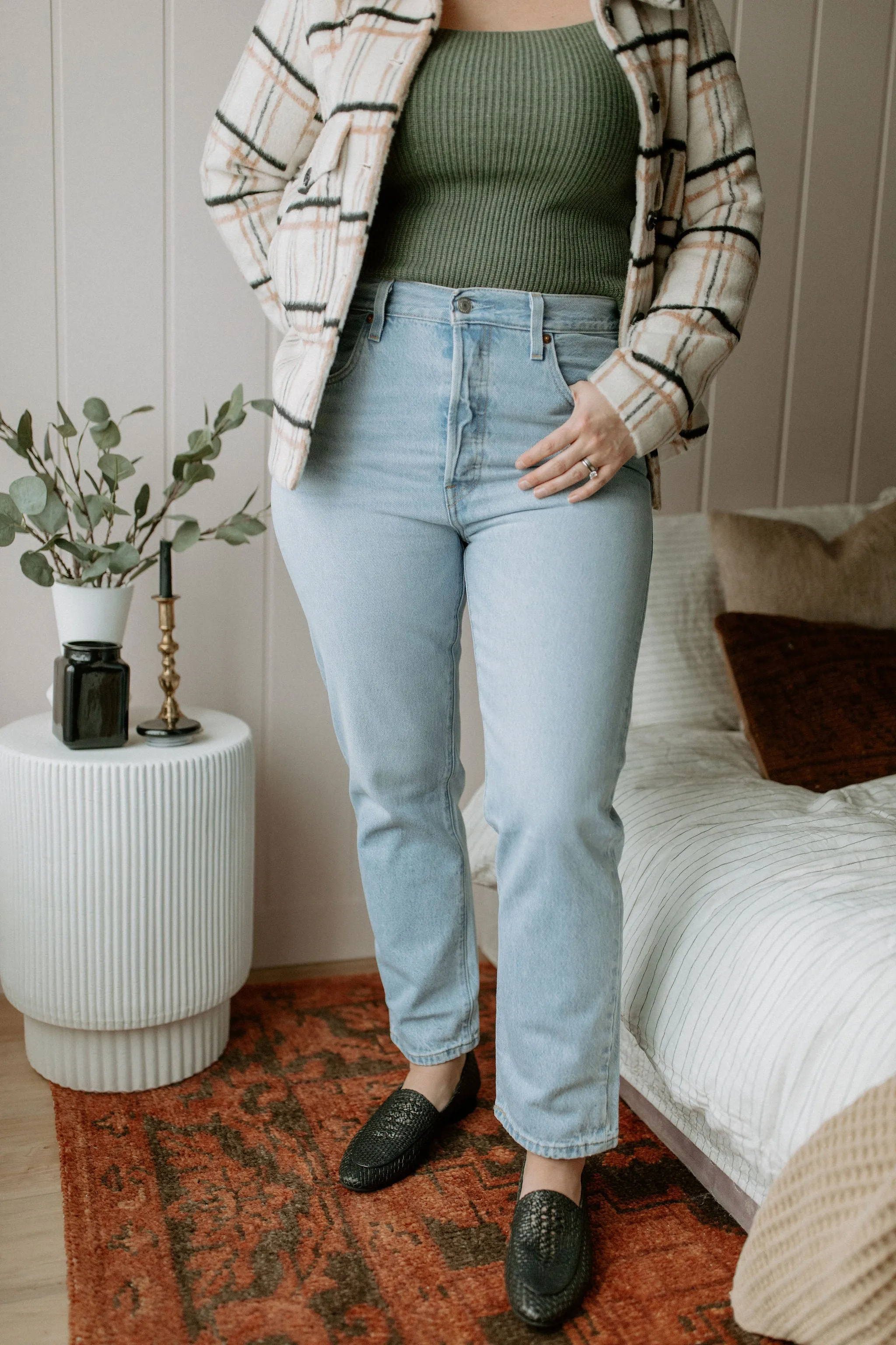 The 501 Original Cropped Jeans - Light Wash