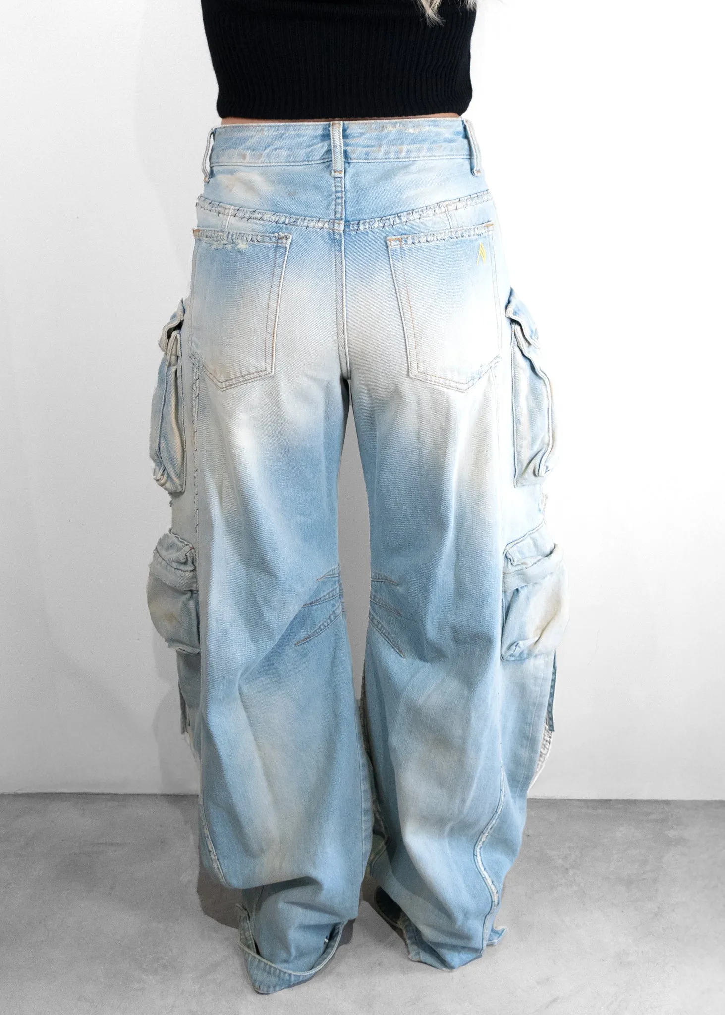 The Attico Blue Fern Jeans