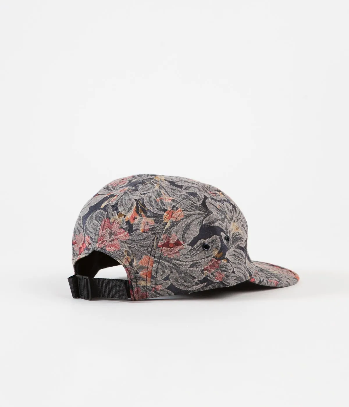 The Quiet Life Denim Baroque 5 Panel Camper Cap  - Floral