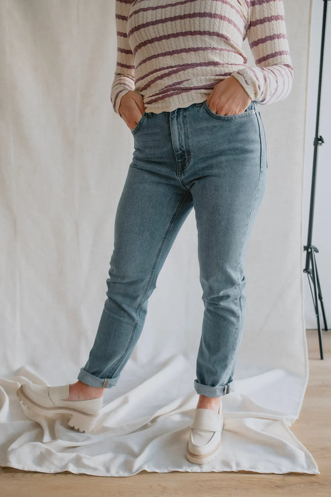 The Sloane High Rise Cigarette Jeans - Miracle Mile