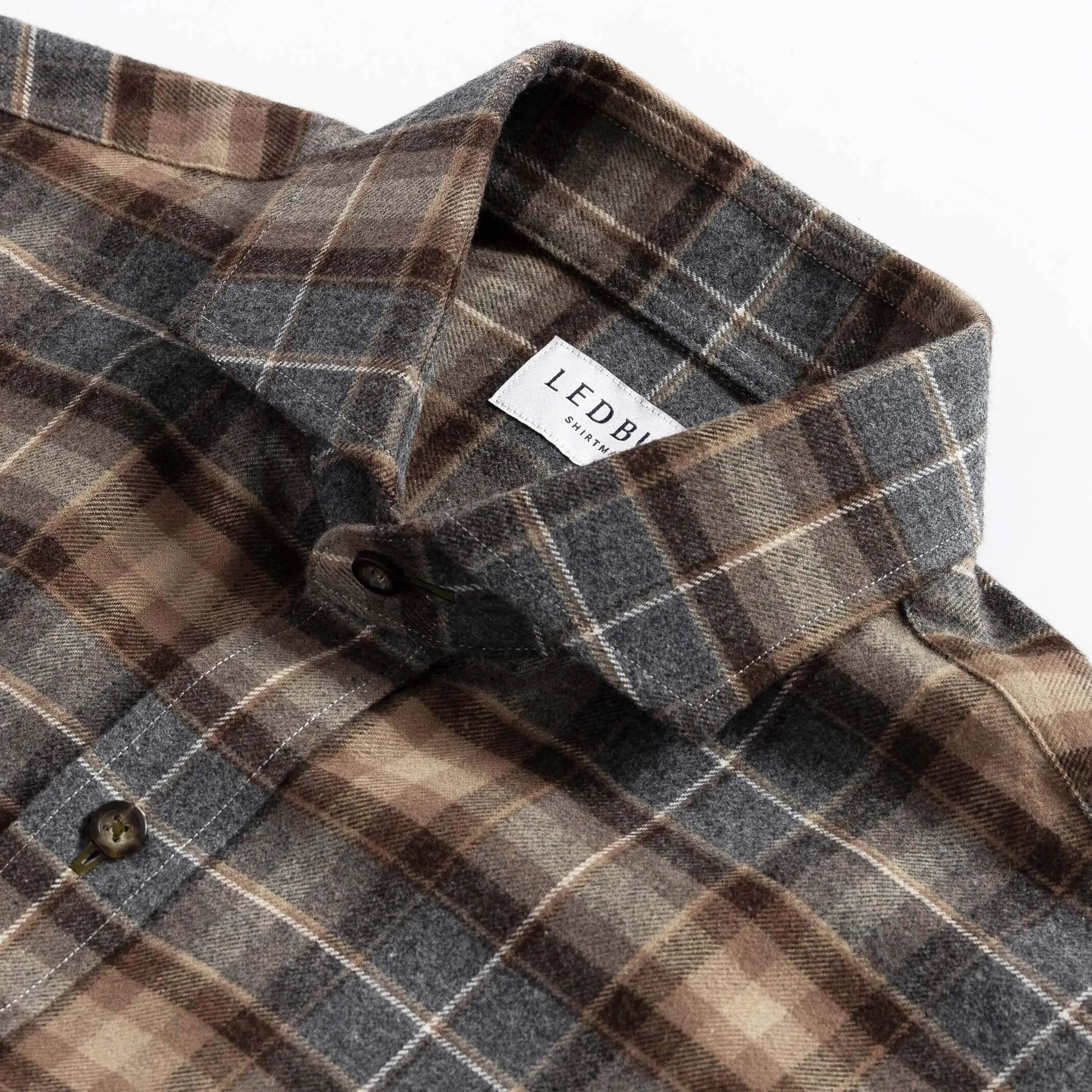 The Tobacco Arnold Flannel Custom Shirt