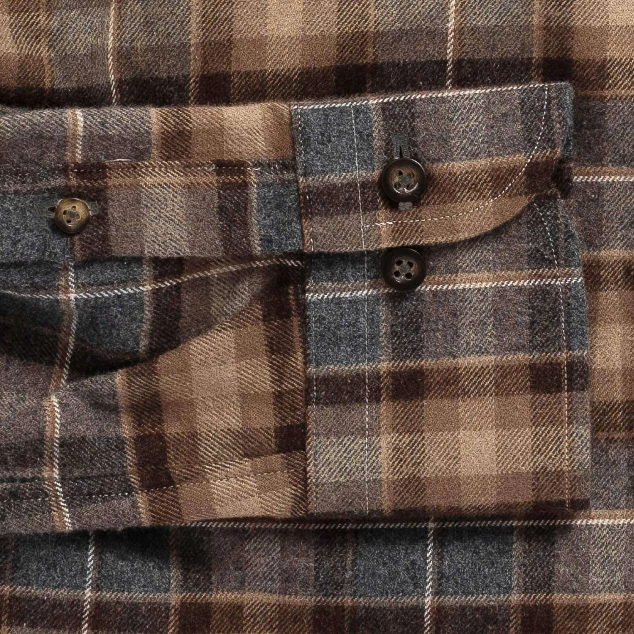 The Tobacco Arnold Flannel Custom Shirt