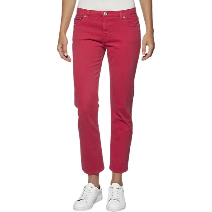 Tommy Jeans Lana Regular Rise Straight Leg Berry Jean 4349