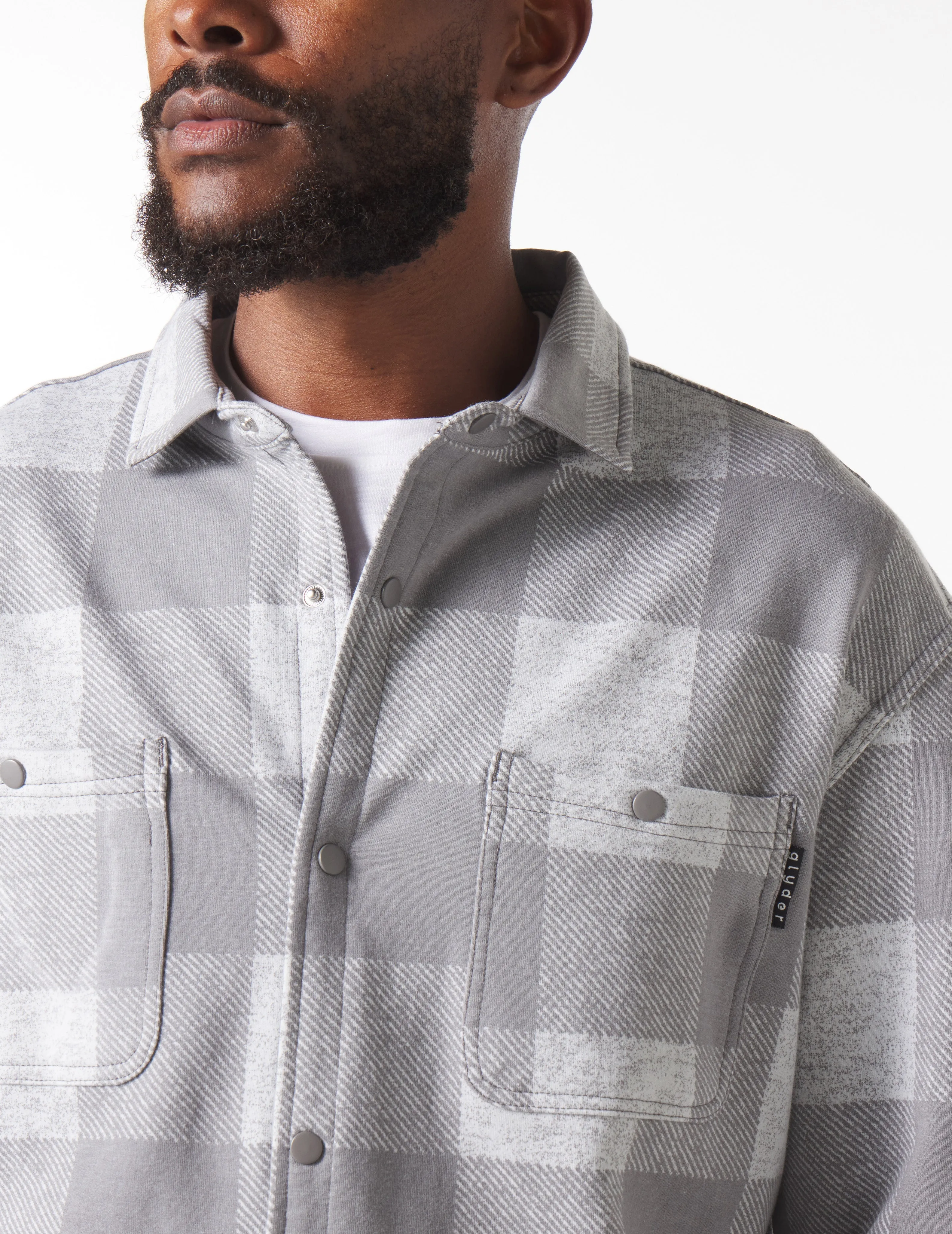 Trek Shirt: Ash Grey Plaid