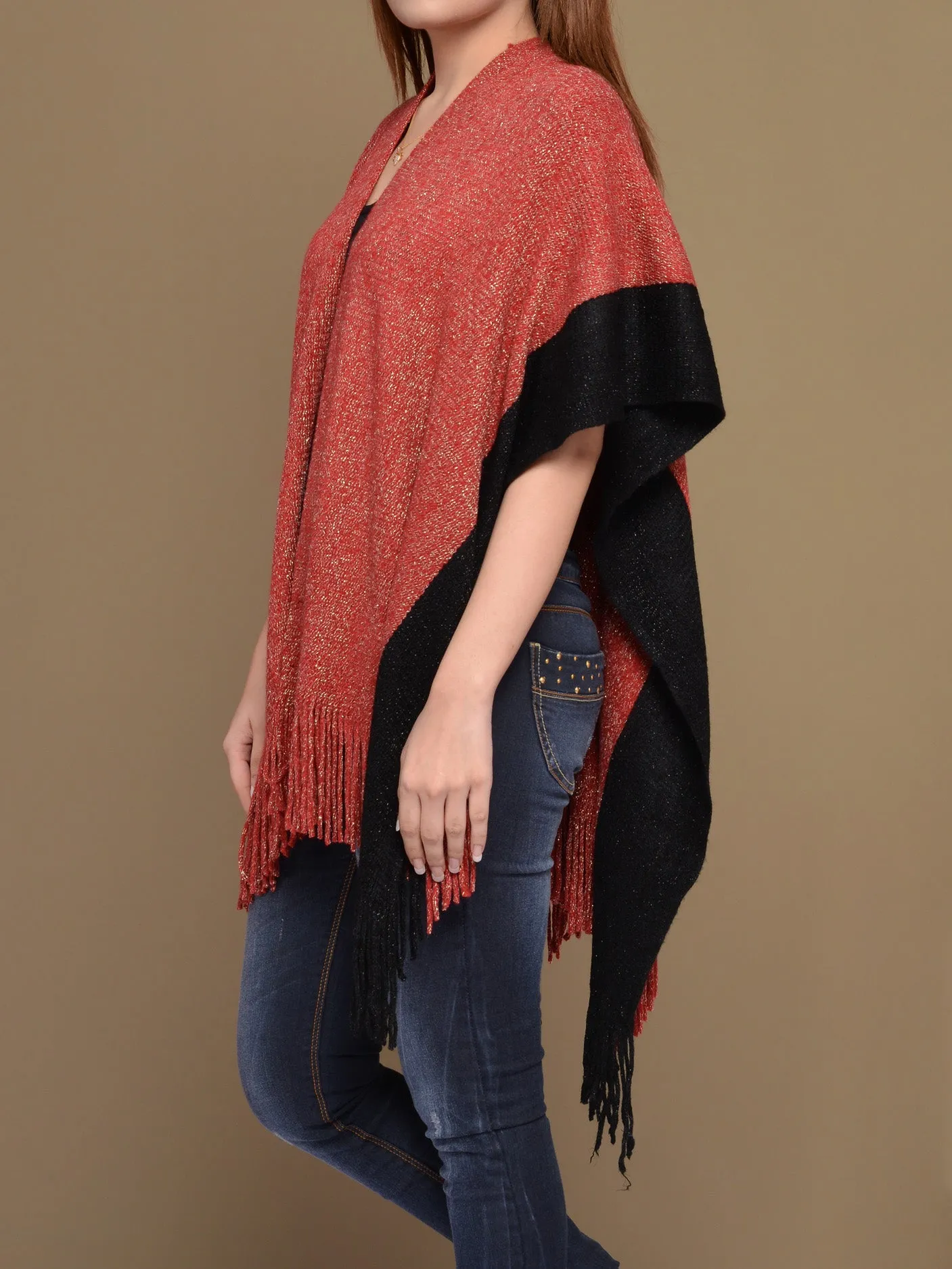 Two-Toned Cape Shawl