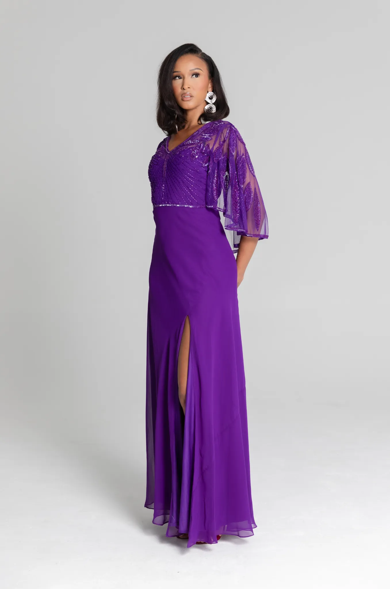 Ursula Purple Maxi Dress