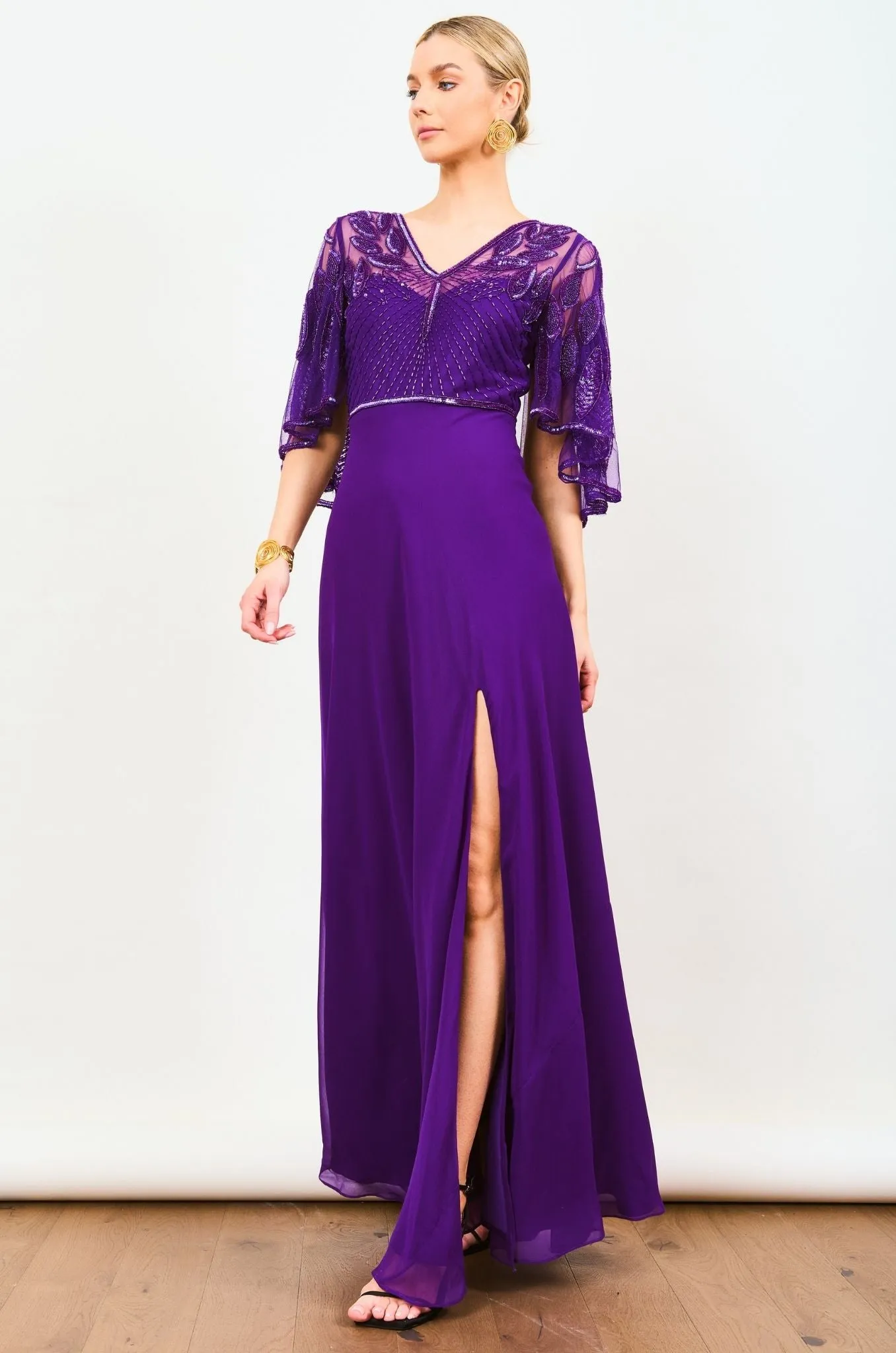 Ursula Purple Maxi Dress