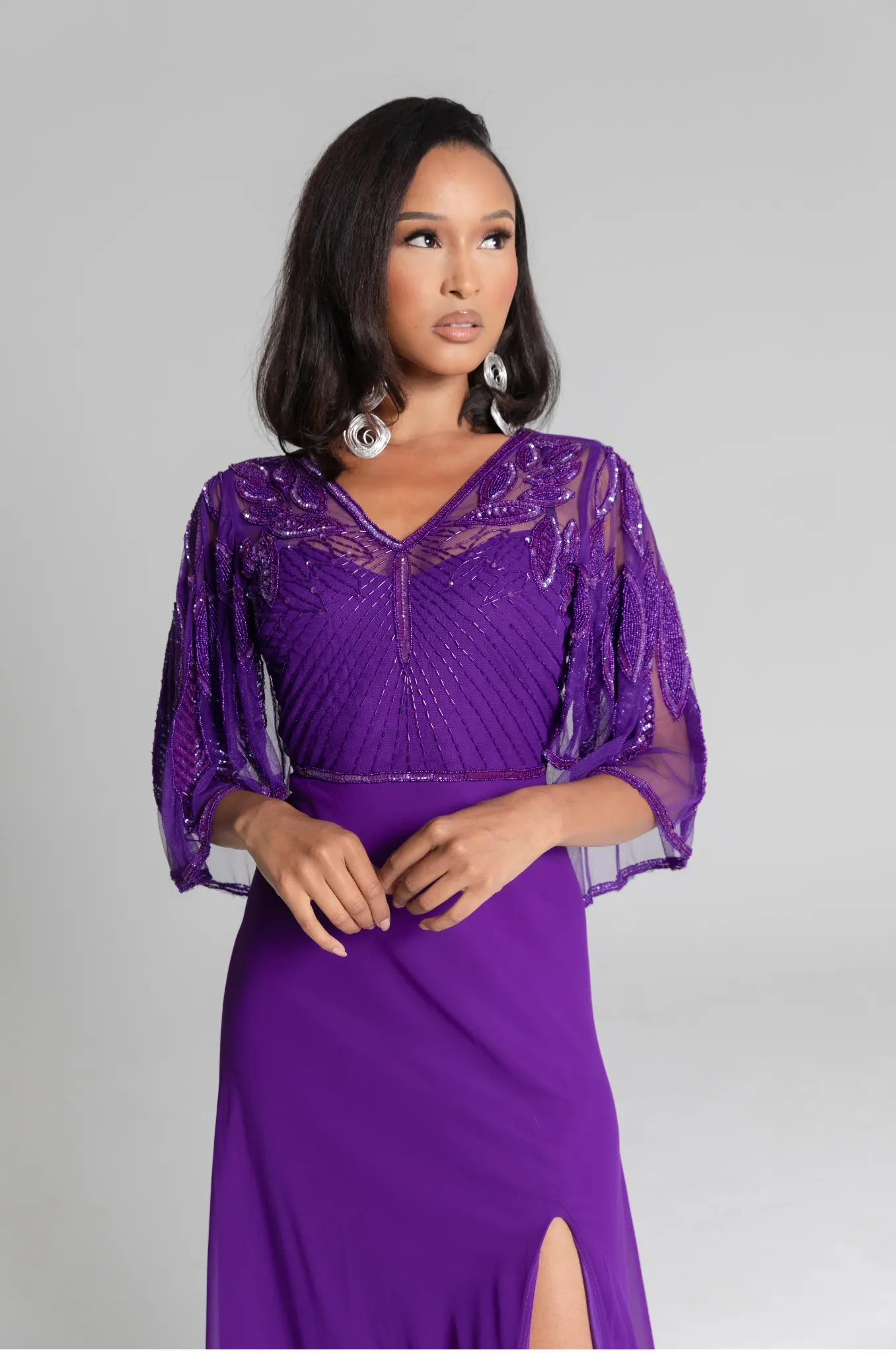 Ursula Purple Maxi Dress