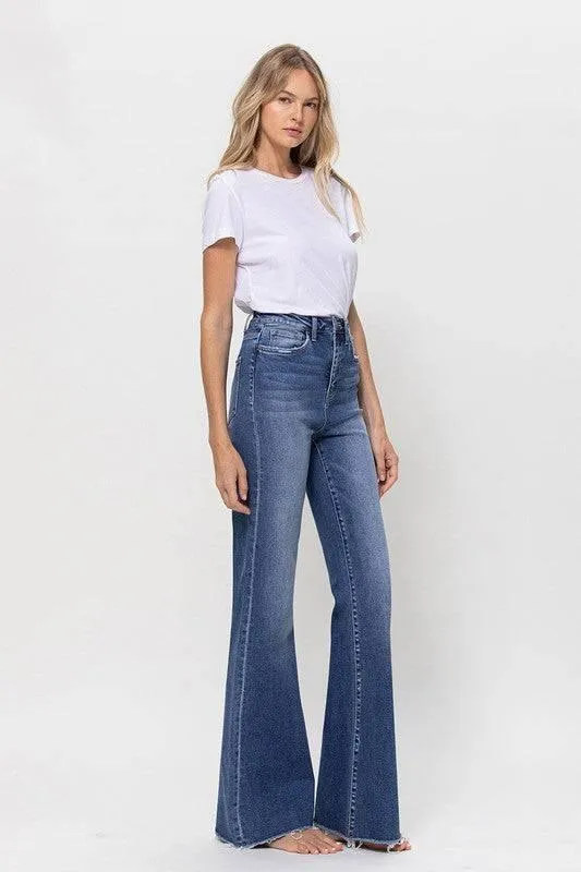 Vervet by flying monkey super high rise relaxed flare jeans