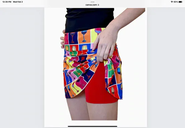 Wine-Lovers Skort