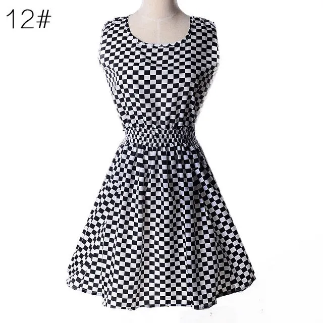 Women Casual Summer Chiffon Dress