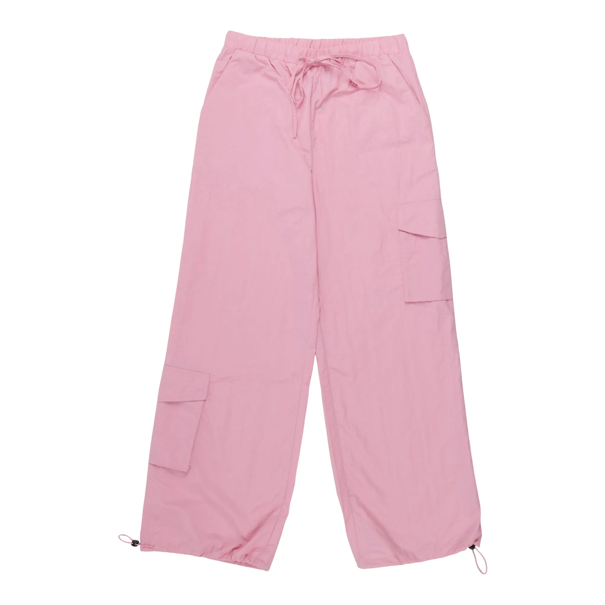 Women's Cinched Cuff Nylon Cargo Pants