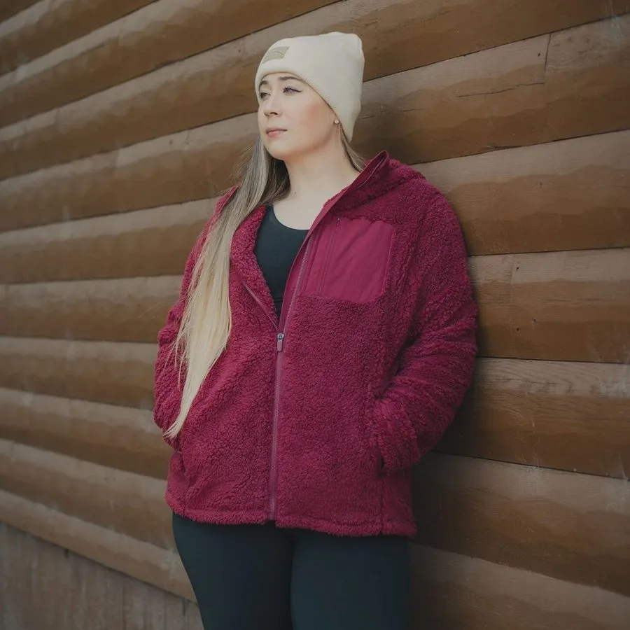 Women's Standard Issue Sherpa Fleece - Red Plum