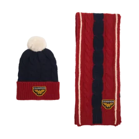 Wonder Woman Knit Scarf & Beanie Set