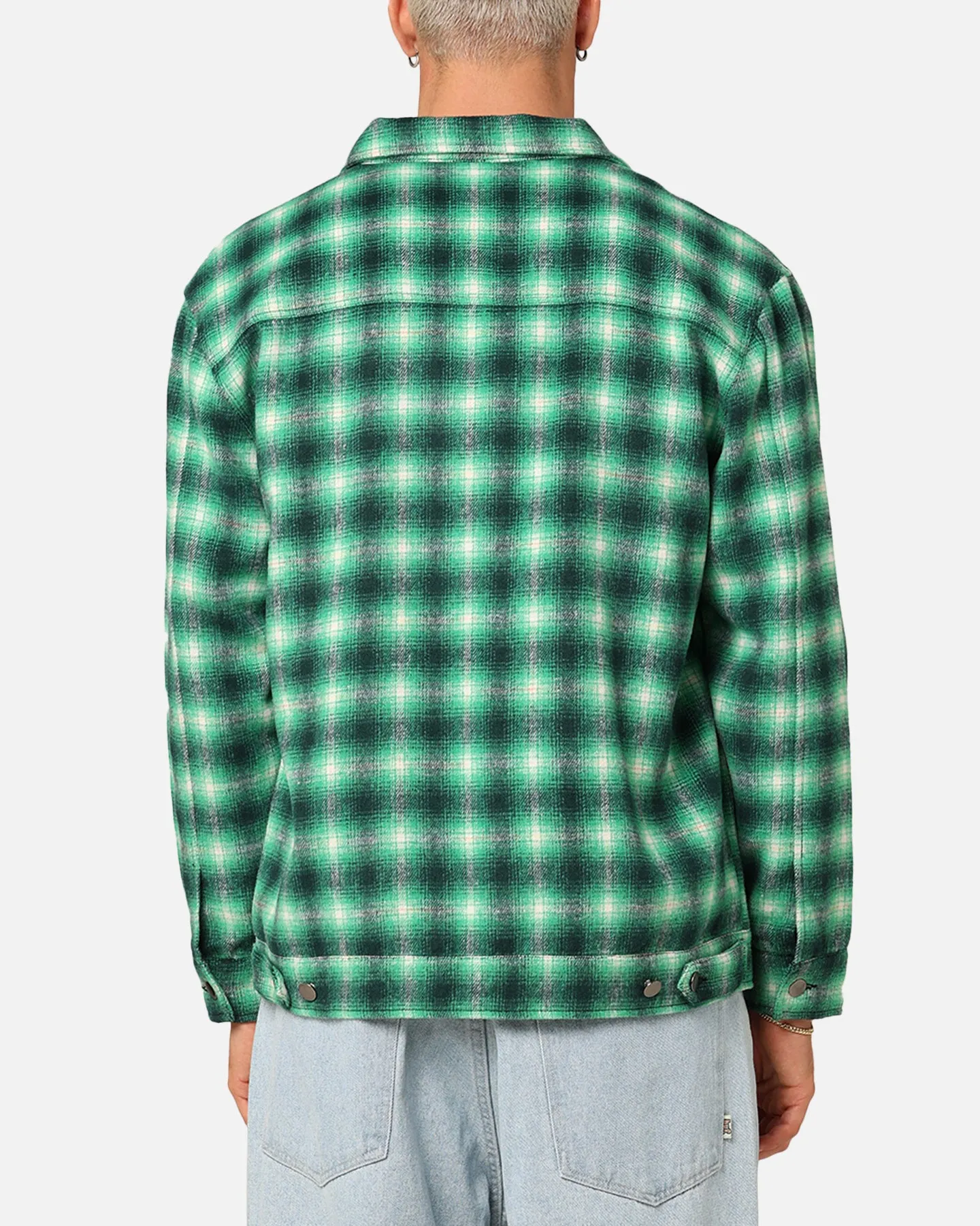 XXIII Darby Plaid Shacket Green/Black