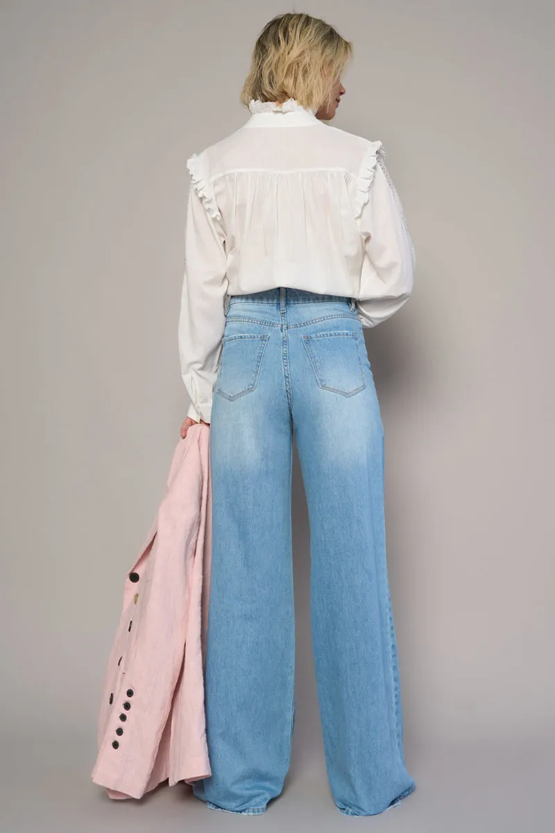 You are Mine High Rise Super Wide Leg Jeans